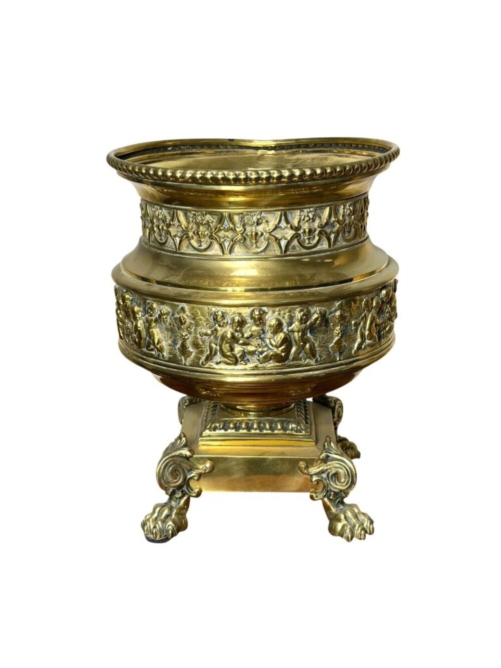 19th Century French Empire style Rococo Revival Victorian Jardiniere Cachepot